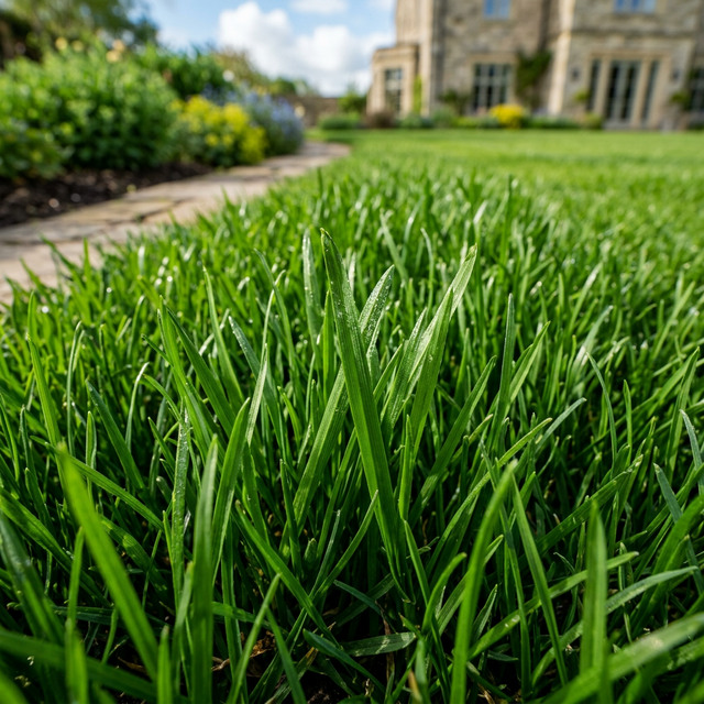 Lush green grass
