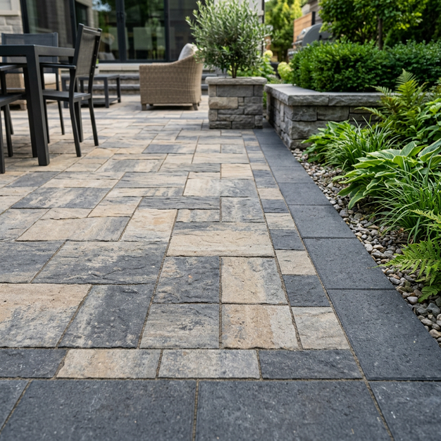 Custom paver patio design